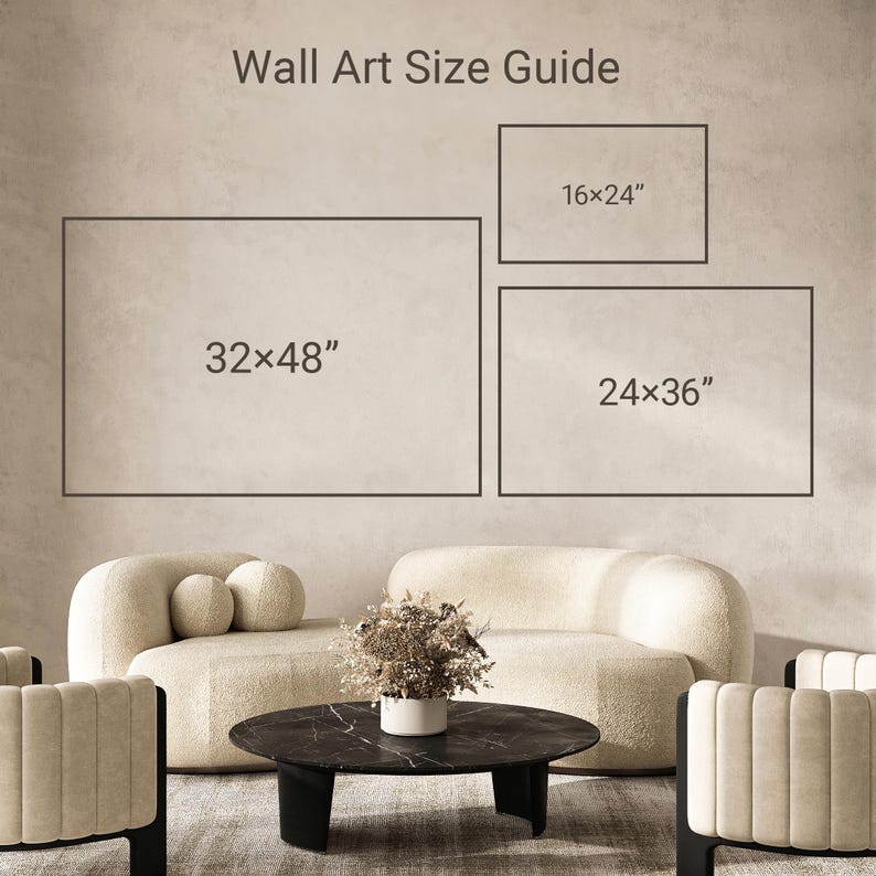 Framed Canvas Wall Art Prints Emerald Green Watercolor Wildflowers