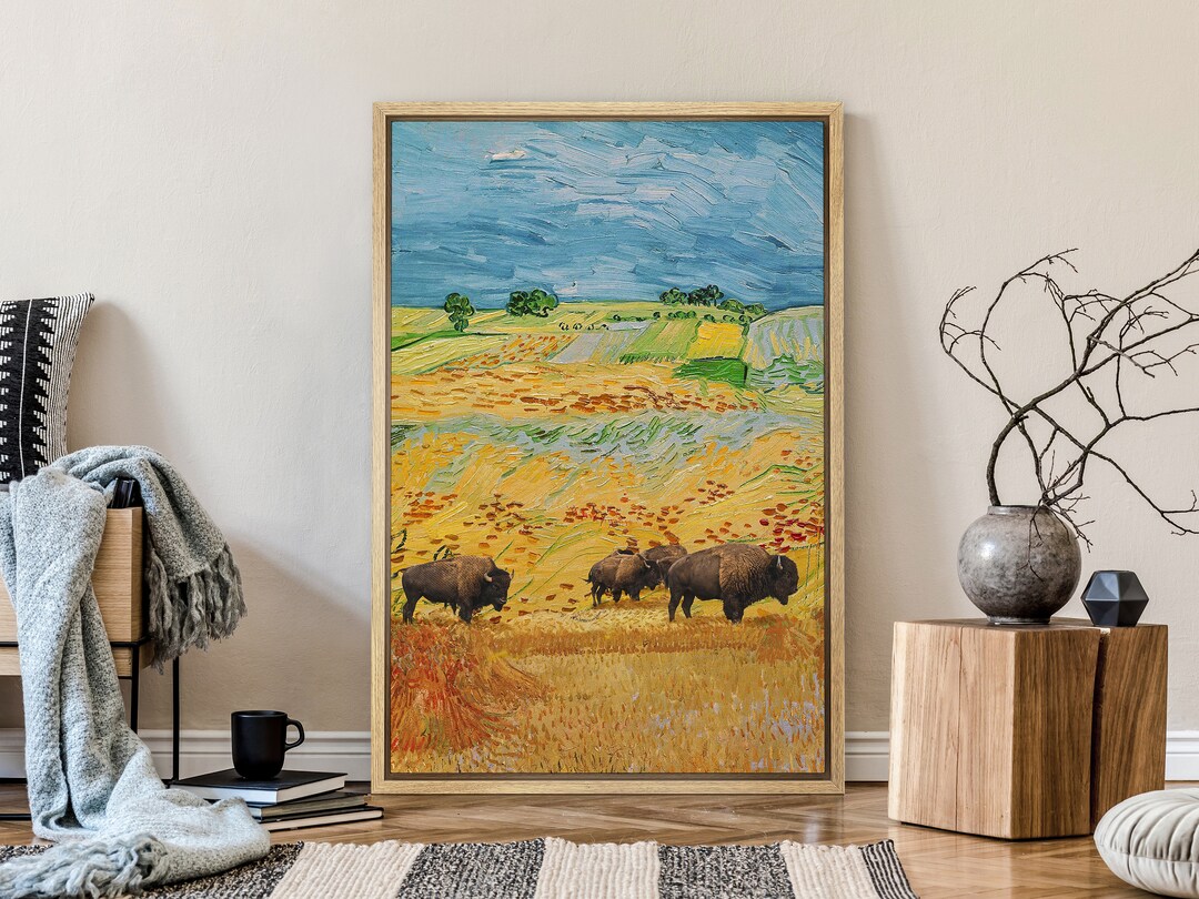 Vincent Van Gogh Flower Field Buffalo, Fine Art Print, Home Decor, Classical Museum Artwork