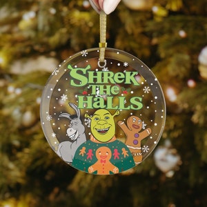 Shrek The Halls Ornament, Shrek And Donkey Ornament, Christmas Ornament For Shrek Lover, Shrek Fanatic, Shrek Decor