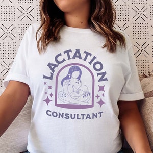 Laktationsspezialist Tshirt, Laktationsberaterin T-Shirt, Laktationslehrerin, Laktationsberaterin, Krankenschwester Hebamme Tshirt, Geburtshelfer Geschenk