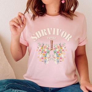 ECMO Survivor Tshirt, Ecmo Gift, Survivor Tshirt, Heart And Lungs, Ecmo Survivor Shirt, Ecmo Floral Survivor Tshirt
