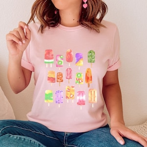 Mexican Paletas Tshirt, Fruit Popsicle Tshirt, Unisex Paletas Shirt, Cute Popsicle Shirt, Vibrant Popsicles Tshirt, Cute Summer Tee