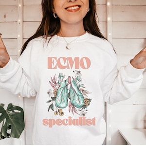 ECMO Specialist Sweatshirt, Ecmo Sweatshirt, Ecmo Nurse Sweatshirt, Ecmo Specialist Gift, Ecmo Sweater, Ecmo Gifts, Nurse Appreciation