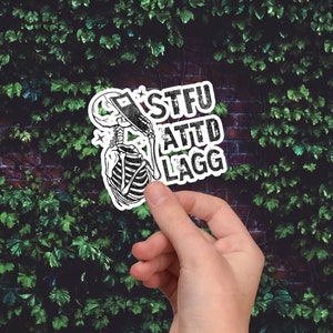 STFUATTDLAGG Sticker, Smut Sticker, Spicy Book Sticker For Laptop, Romance Book Sticker For Hydro Jug, Good Girl Sticker, Dirty Book Gifts