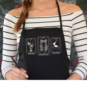 Tarot Card Hairstylist Apron, The Hairstylist, The Cut, The Color, Gift For New Hairstylist, Cosmo Grad Gift, Beautician Gift