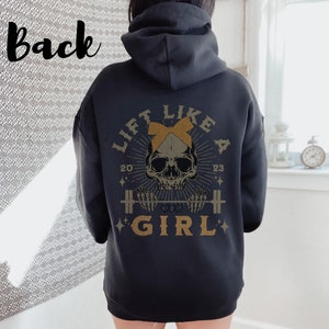 Lift Like A Girl Hoodie, Funny Gym Hoodie For Gym Rat Gift, Gym Girl Hoodie For Strong Girl, Pump Cover, Dumbbell Gym Wear, Gym Love Gift