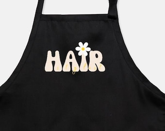 Retro Hairstylist Apron, Hair Stylist Apron, Gift For Hairdresser, Cosmetologist, Retro Hair Stylist, Hairstylist Apron, Daisy Hair Stylist