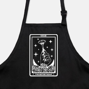 The Esthetician Tarot Card Apron, Witchy Esthetician Gift, Spiritual Gift For Esthetician, Skin Therapist Apron, Skin Services Apron