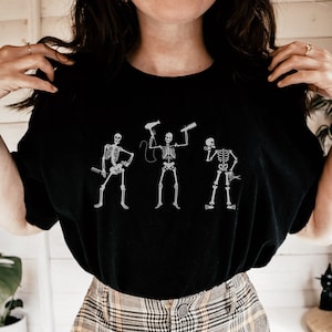 Scheletro Parrucchiere Tshirt, Parrucchiere Strumenti Tshirt, Parrucchiere Divertente, Camicia Unisex Per Parrucchiere, Parrucchiere Regalo, Cosmetologo T
