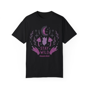 Stay Wild Moonchild Comfort Colors Tshirt, Spiritual Tshirt For Moon Lover, Witchy Celestial Moon Tshirt, Trendy Tshirt For Her Bild 6