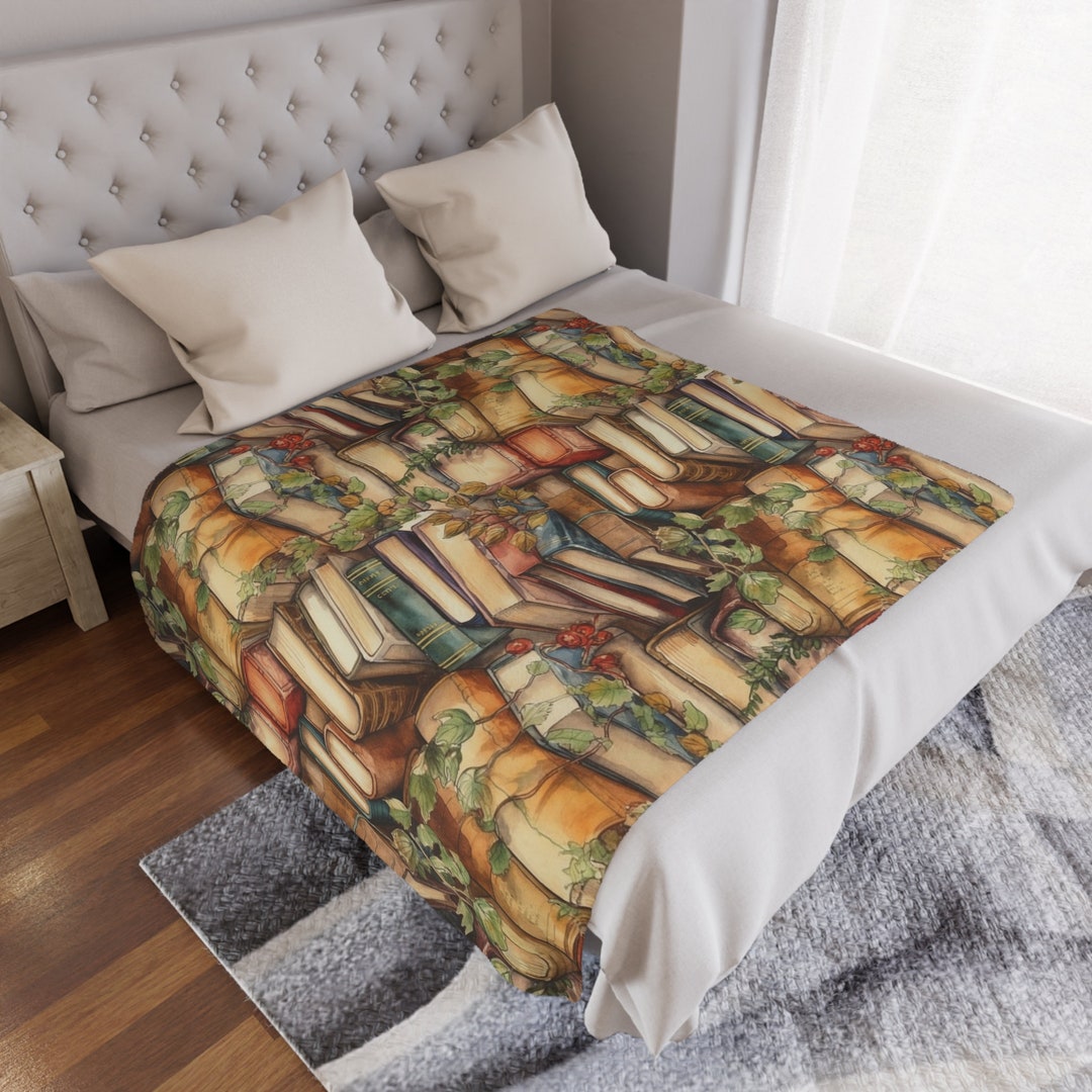 TBR Pile Blanket Bookshelf Blanket Bookcase Blanket to Be Etsy