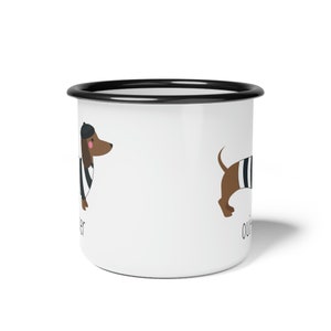 French Weenie Dog Camp Mug, Wiener Dog Mug, Dachshund Mom Mug, Doxie Mama Gift, Punny Dog Mug, Funny Dachshund Mug, Weenie Dog image 4
