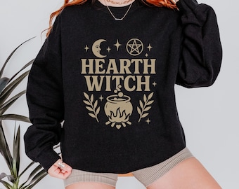 Haard heks trui, trui voor haard heks cadeau, huis heks cadeau, herfst heks esthetiek, binnenlandse heksen cadeau, ketel trui