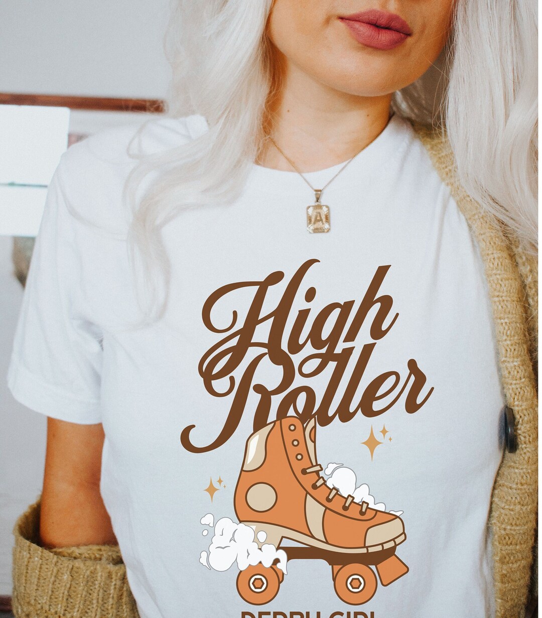 High Roller Tshirt Derby Girl Tshirt Roller Derby Shirt Etsy