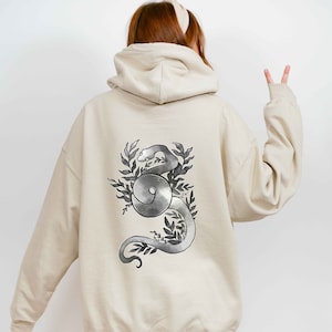 Snake Knot Hoodie, Witchy Snake Hoodie, Snake Mom Gift, Nature Lover Hoodie, Witchy Vibes, Snake Collector Birthday Gift, Reptile Gift