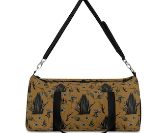 Goth Duffel Bag, Grim Reaper Duffel Bag, Alternative Duffel Bag, Dark Gothic Duffel Bag for Women, Spooky Gym Bag For Men, Carry On Bag