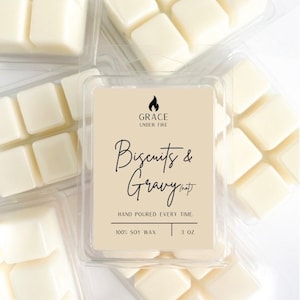 Biscuits and Gravy (not!) Wax Melt, 100% Soy Wax, Handmade, Scented Wax Melts, Non-Toxic Oils, 3 oz