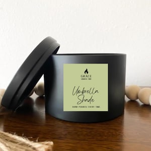 Umbrella Shade | Wood Wick Soy Candle, Wood Wick, Hand Poured, Non-Toxic and Clean Burning