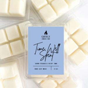 Time Well Spent Wachs Melt, 100% Sojawachs, handgemacht, duftende Wachs Melts, ungiftige Öle, 3 oz