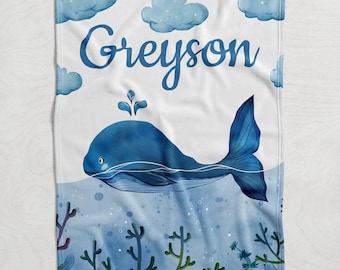 Decke für Jungen, Decke für Sohn, Geschenk für Jungen, Neugeborenen Geschenk, Jungen-Decke mit Namen, Baby-Dusche-Geschenk