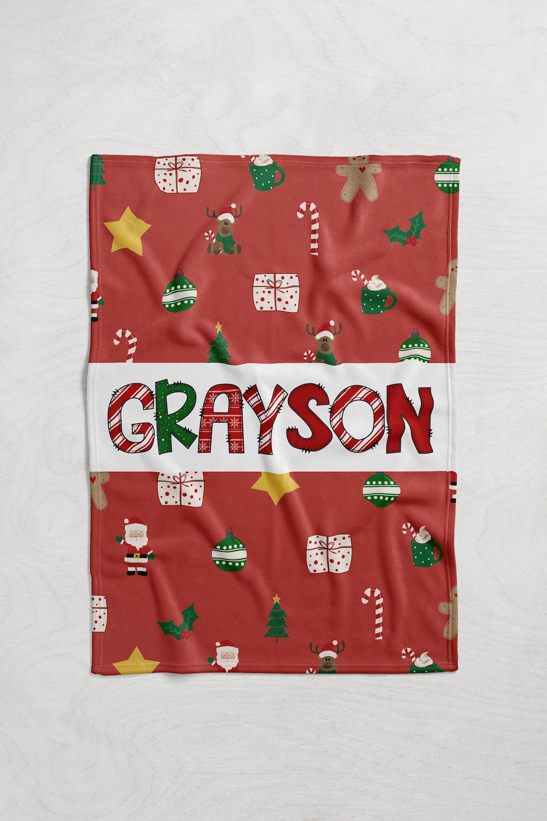 Personalized Christmas Baby Blanket Christmas Blanket Baby Etsy