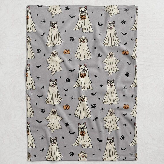 Personalized Blanket for Dog, Halloween Blanket, Blanket Gift