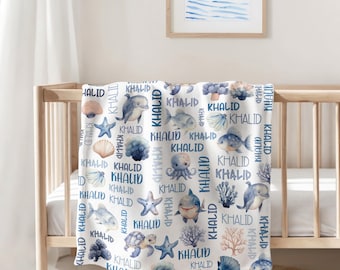 Custom Blanket Boy, Blanket with name, Blanket for Son, Newborn Gift, Baby Shower Gift
