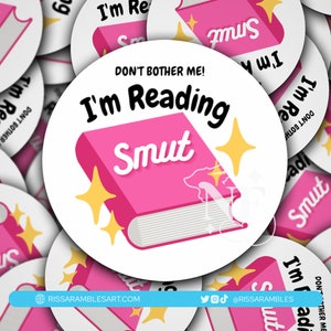 Don&#39;t Bother Me I&#39;m Reading Sticker | Funny Stickers Vinyl | Gifts for Readers | Fanfiction Sticker | Ao3 Sticker, Archive of Our Own