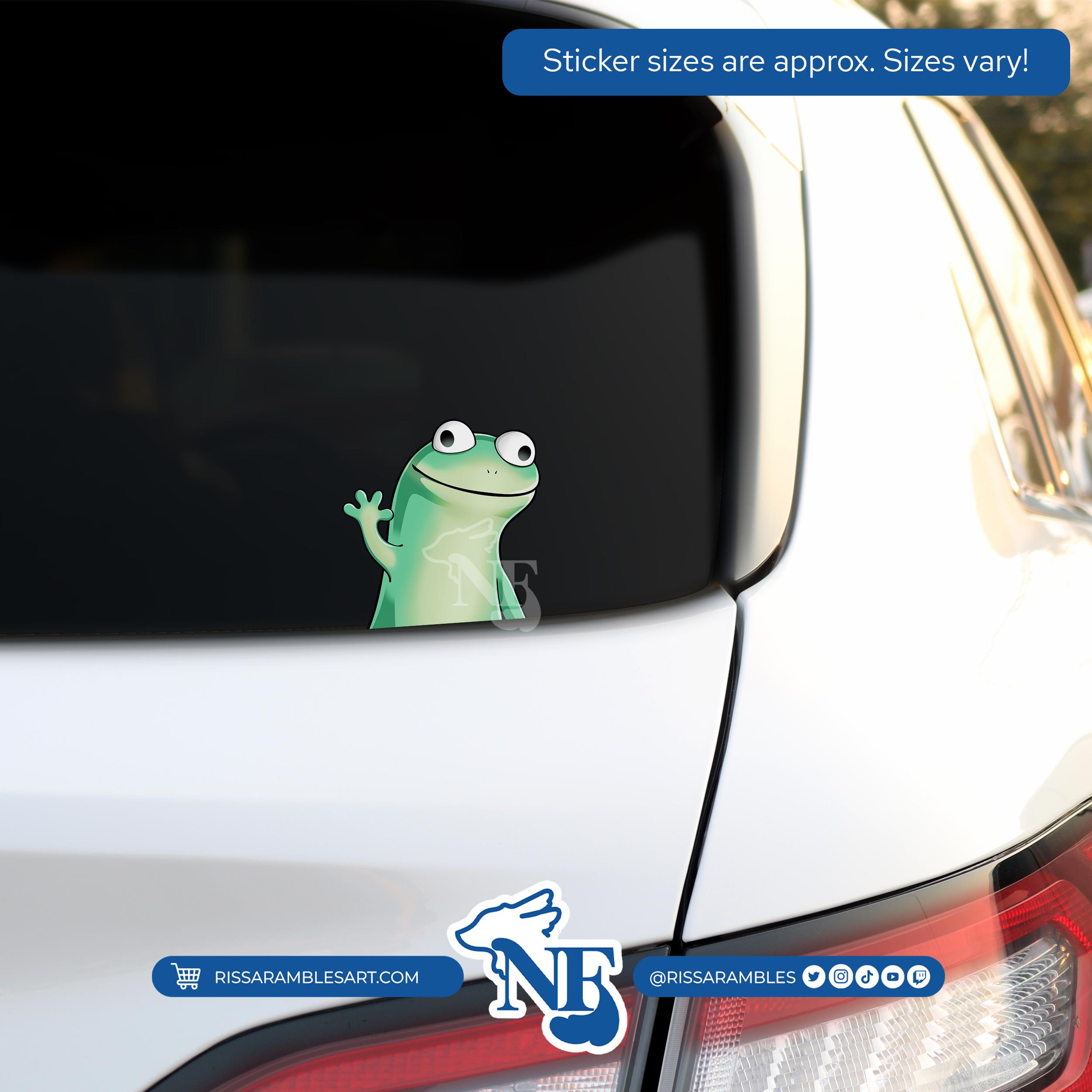 Lizard Meme Sticker | Funny Stickers for Laptop, Car, Water Bottles - Etsy