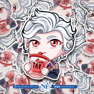 BG3 Astarion Sticker (Sip) | Baldur&#39;s Gate 3 Stickers | Gaming Stickers | Gamer Sticker | Vinyl Stickers | Stickers for Laptop
