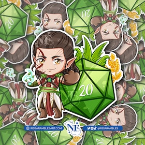 BG3 Halsin Sticker | Baldur&#39;s Gate 3 Stickers | Gaming Stickers | Gamer Sticker | Vinyl Stickers | Stickers for Laptop