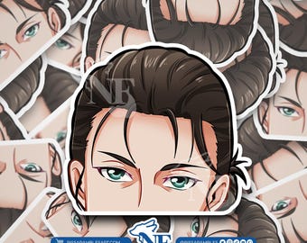 A O T Eren Peeker vinyl sticker sticker | Anime-peekersticker voor auto's, waterflessen, laptops | Anime-cadeaus voor haar en hem