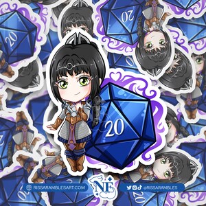 BG3 Shadowheart Sticker | Baldur&#39;s Gate 3 Stickers | Gaming Stickers | Gamer Sticker | Vinyl Stickers | Stickers for Laptop