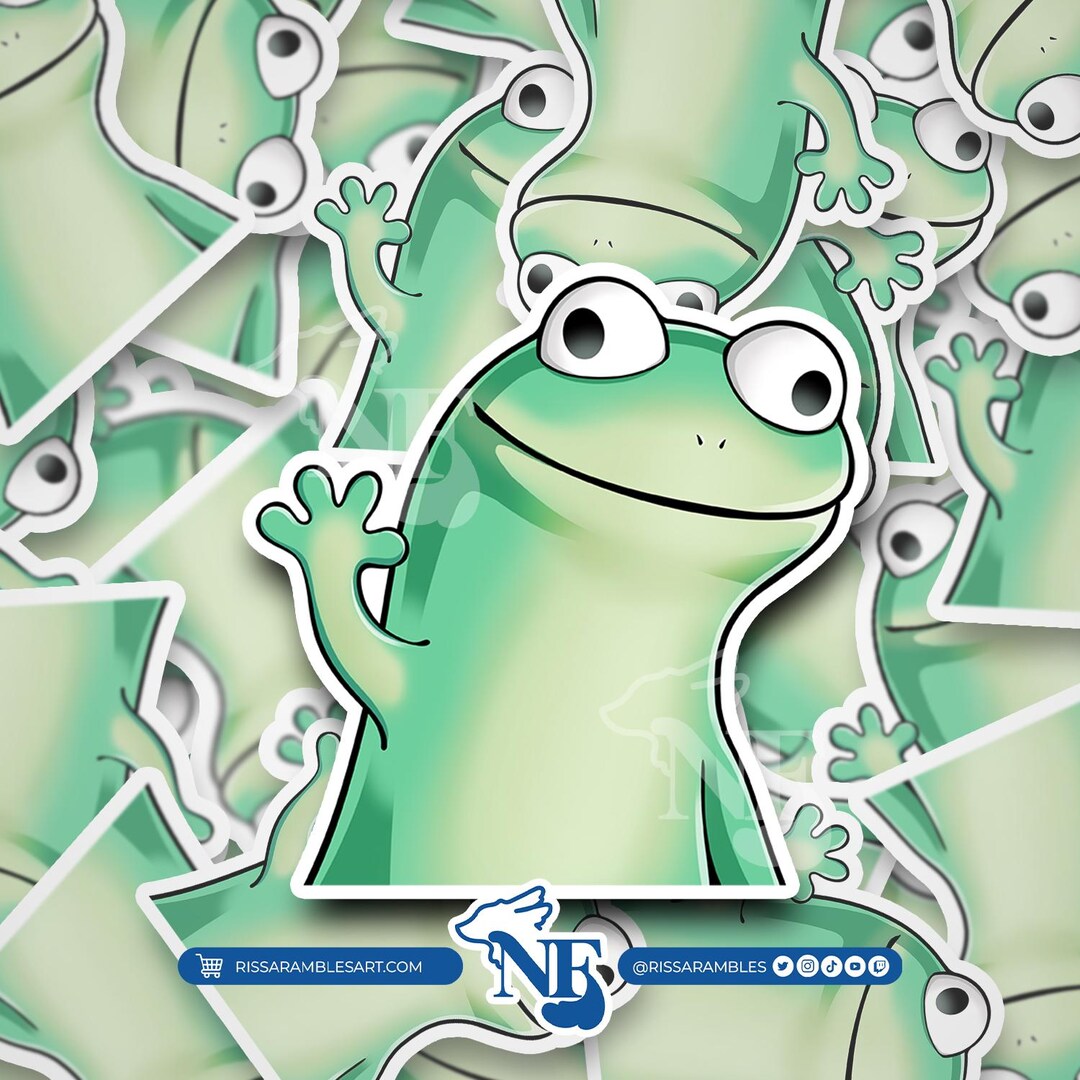 Lizard Meme Sticker | Funny Stickers for Laptop, Car, Water Bottles - Etsy