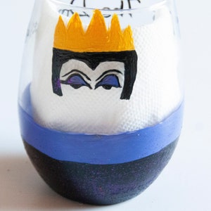Villain Inspired Stemless Wine Glasses - Evil Queen