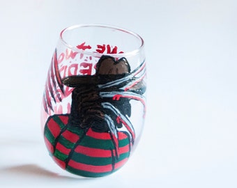 Halloween Horror Ispirato Stemless Wine Glass