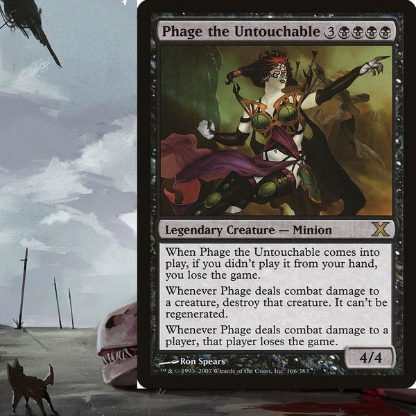 Phage the Untouchable Mono-Black Control Commander Deck Magic MTG Ready-to-Play