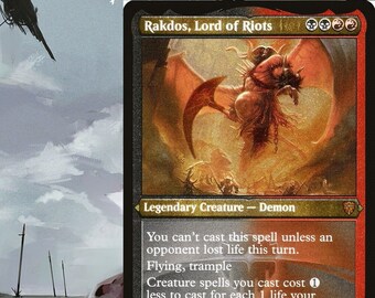 Mtg Altered Art Card Rakdos Lord of Riots - Etsy