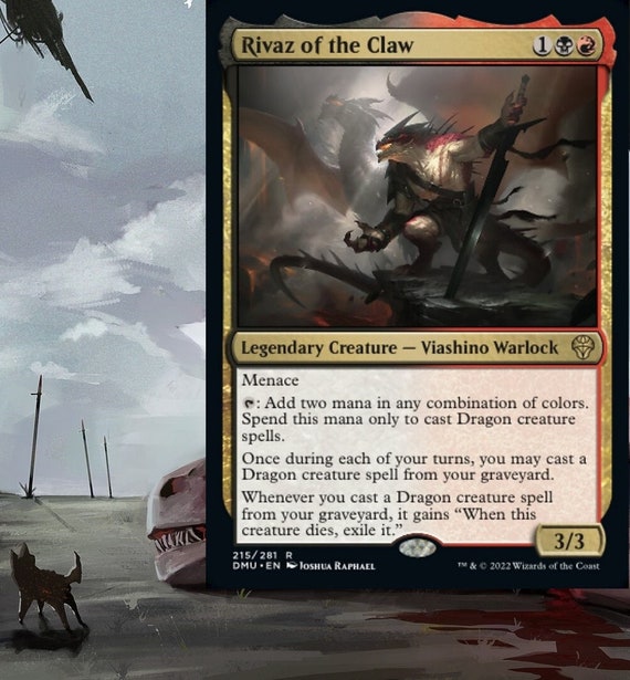 Rivaz the Claw Red Black Dragons Commander Deck EDH - Sweden