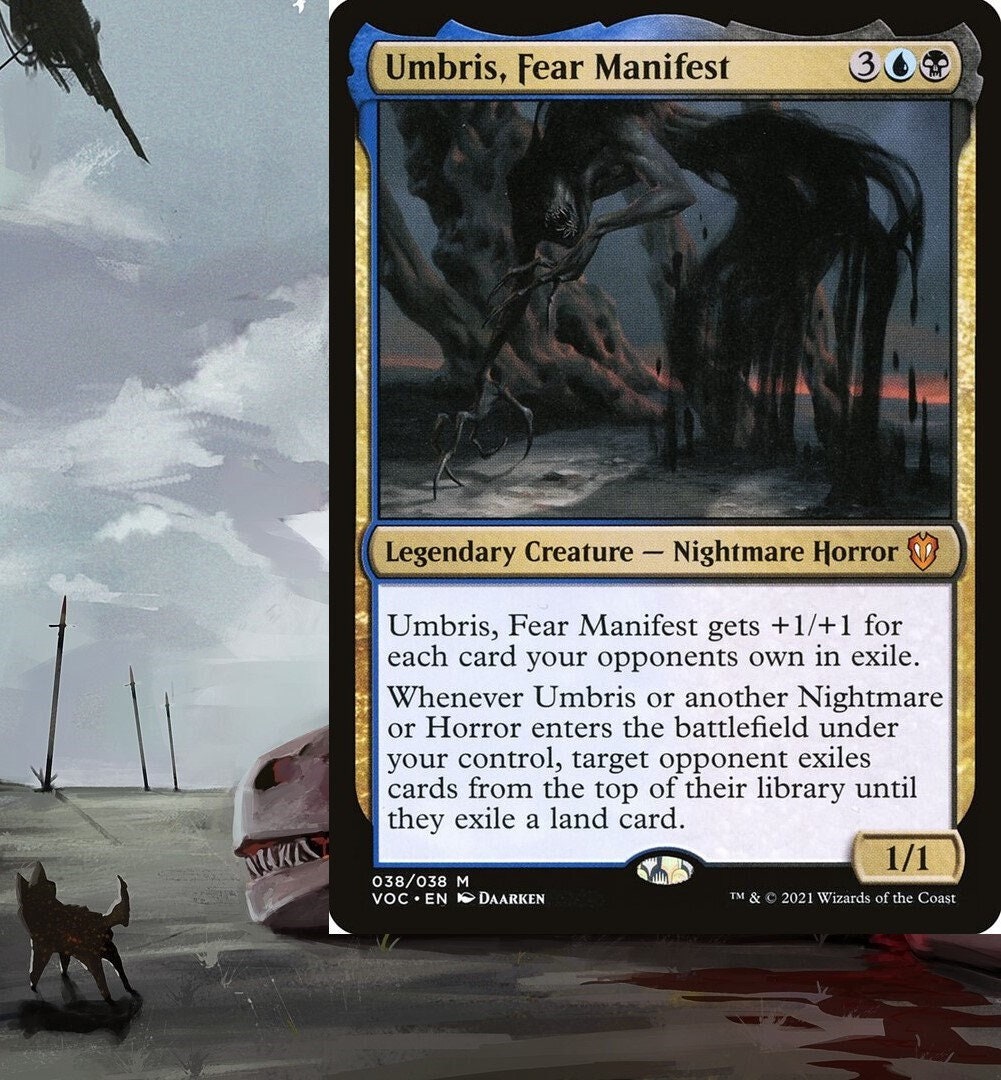 Umbris, Fear Manifest Commander Deck Nightmare Horror Tribal EDH Magic ...
