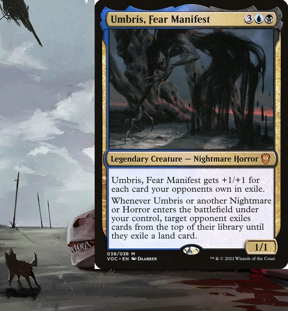 Umbris, Fear Manifest Nightmare Horror Commander Deck - MTG Custom Mill/Exile