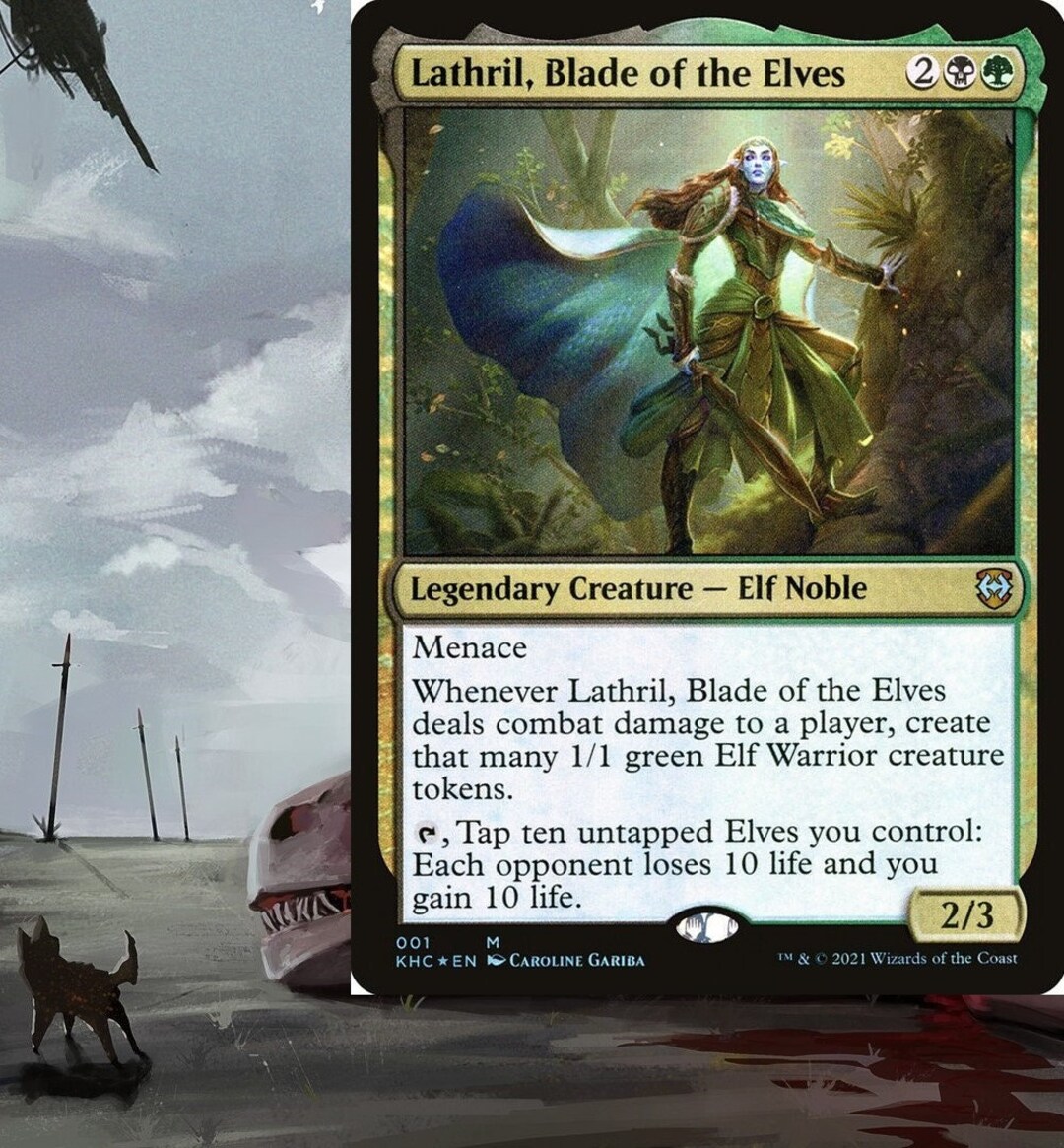 Lathril, Blade of the Elves Commander Deck TOKENS MTG Magic Readytoplay ELF Etsy
