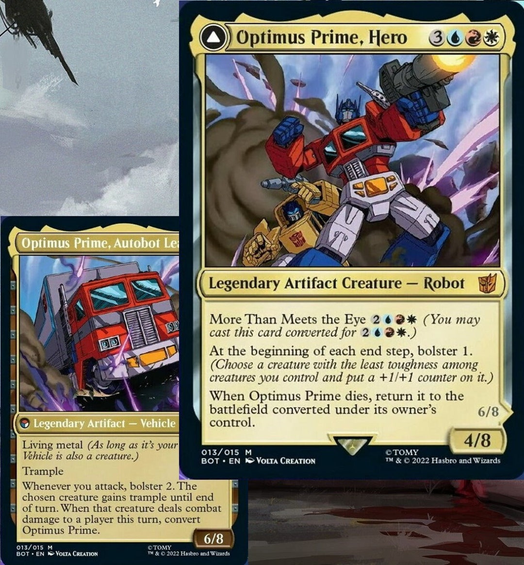 Optimus Prime, Hero TRANSFORMERS Vehicles Commander Deck Magic MTG