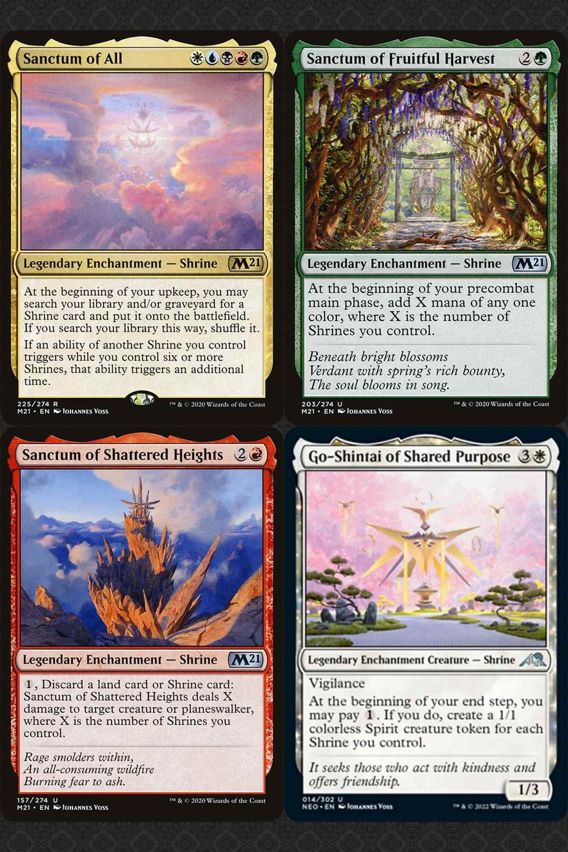 5 Color Sanctum of All SHRINE Commander Deck EDH Magic MTG Ready-to