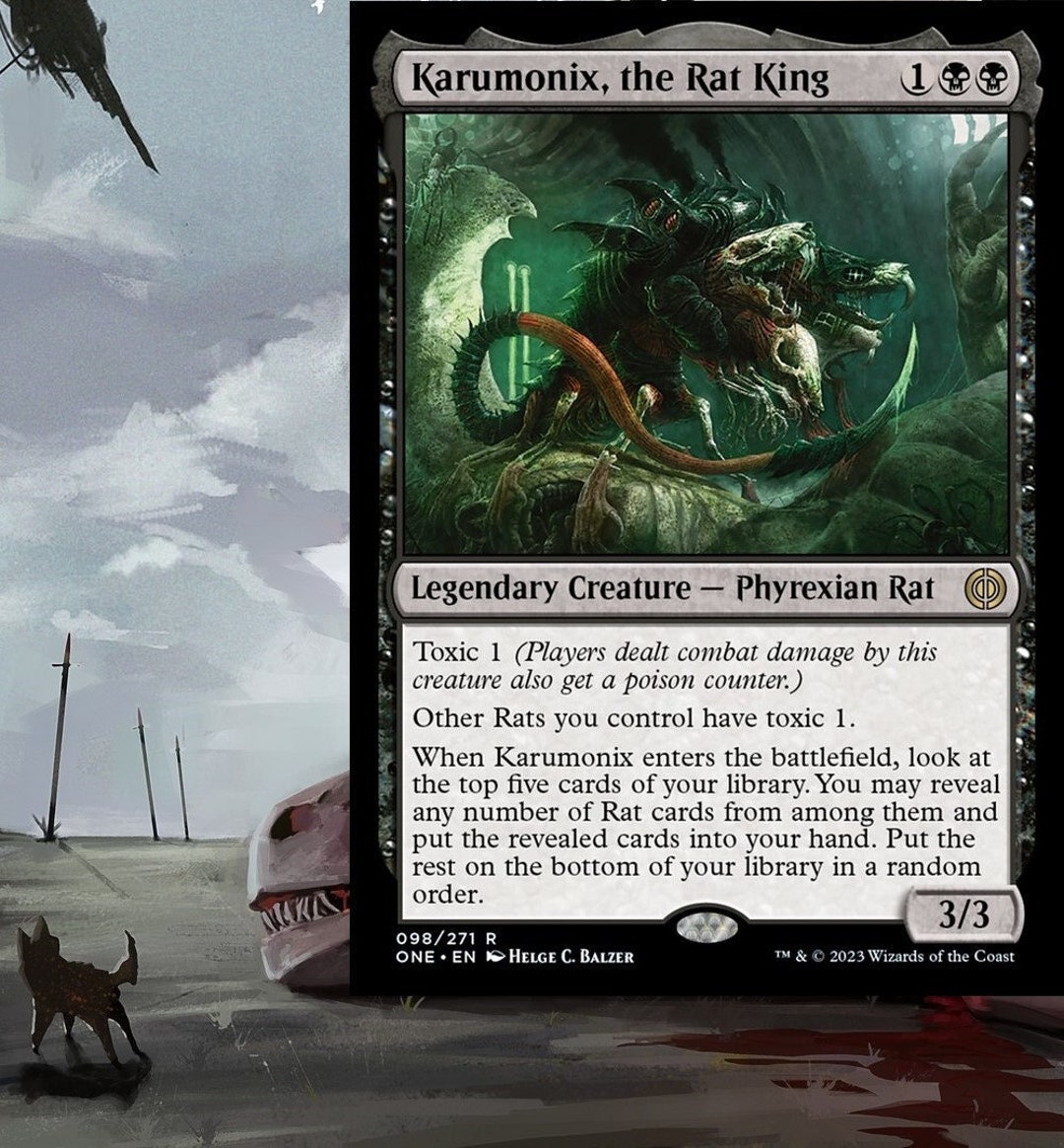 Karumonix, the Rat King Commander Deck RATS EDH Readytoplay Infect