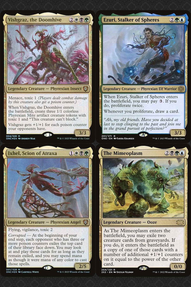 Atraxa, Praetors Voice Toxic Infect Commander Deck Magic MTG Readyto