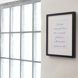 Arkells lyric poster digital file