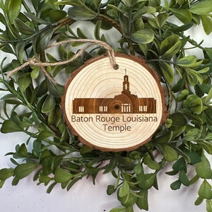 Baton Rouge Louisiana Temple - LDS Temple Ornament - Personalize