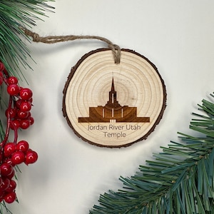 Jordan River Utah Temple - LDS Temple Ornament - Personalize