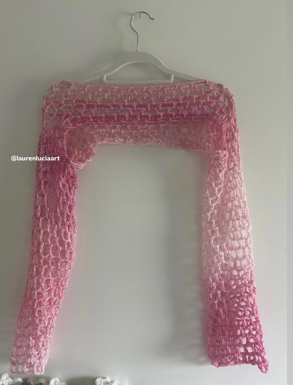 Ombre Knit Cropped Shrug